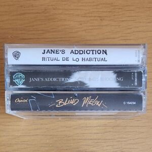 Jane's Addiction, Blind Melon - 1980s & 90s Cassette Tapes (Lot of 3) 